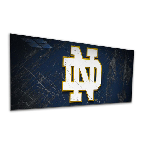 592-3054, University Of Notre Dame, ND, 4', Glass, Wall, Art, Artwork, NFL, Imperial,720801130958