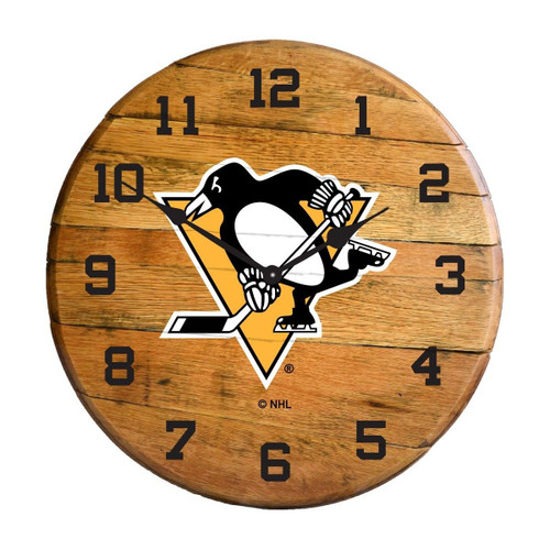 630-4031, Pittsburgh, Steelers, PIT, 720801956824, Oak, Barrel, Clock, Kentucky oak