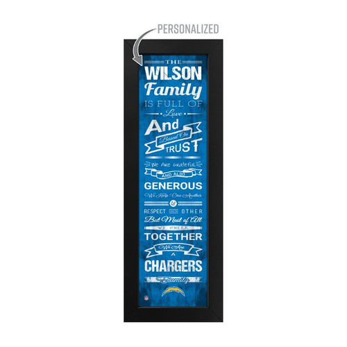 Los, Angeles, Chargers, Family, Cheer, Custom, Print, NFL, Free Shipping, Wall Art, 720801135410

