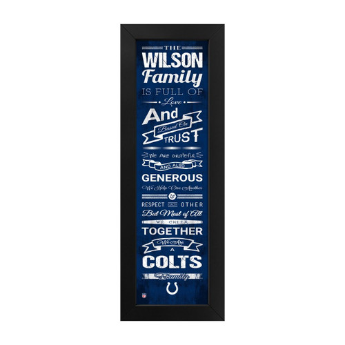 Indianapolis, Colts, Family, Cheer, Custom, Print, NFL, 720801135373, Free Shipping, Wall Art, 
 