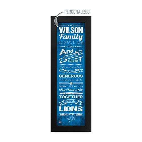 Detroit, Lions, Family, Cheer, Custom, Print, 720801135335, NFL, Free Shipping, Wall Art, 
