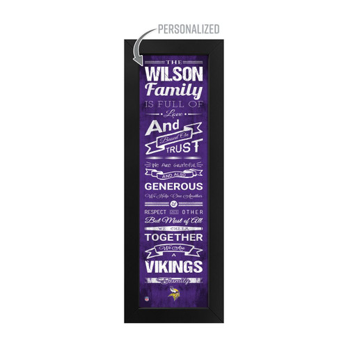 Minnesota, Vikings, Family, Cheer, Custom, Print, 720801135236, NFL, Free Shipping, Wall Art, 
