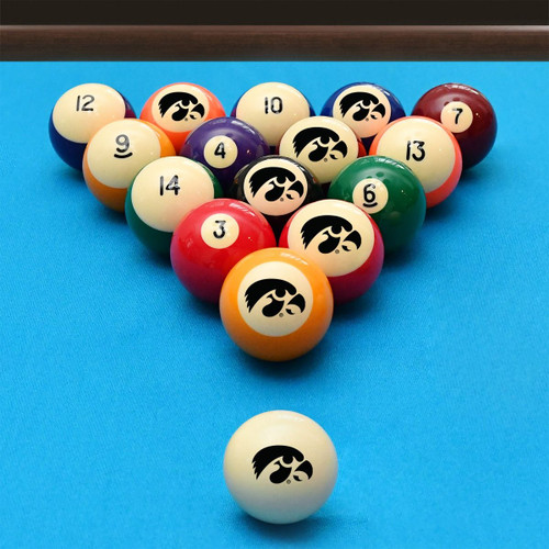 Iowa, IA, Hawkeyes, Retro, Billiard, Pool,  Imperial, Ball, Set, 560-3018, 720801316109