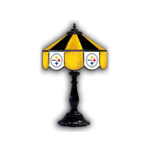 Pittsburgh, Pit, Steelers, 21", Glass, Tiffany. Table, Desk, Lamp. NFL, Imperial, 159-1004