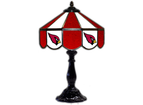 Arizona, ARI, AZ, Cardinals, 21", Glass, Tiffany. Table, Desk, Lamp. NFL, Imperial, 159-1029