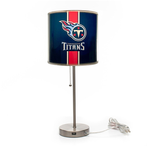 Tennessee, Ten, TN, Titans, 19", Tall, Chrome, Table, Desk, Lamp, 609-1028, Imperial, NFL