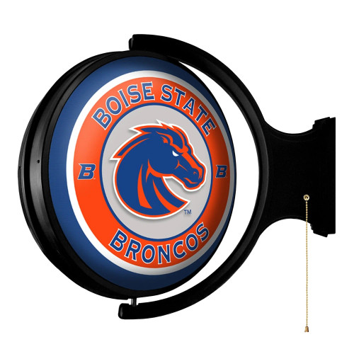 Boise, State, Broncos, Original, Round, LED, Rotating, Lighted, Wall, Sign, 666703460932, The-Fan Brand
