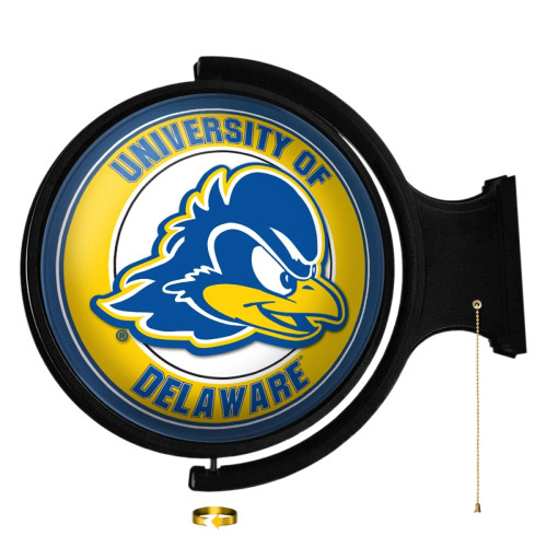 Delaware, Blue, Hens, Original, Round, Rotating, Lighted, Wall, Sign, LED, Fan, Brand, 697842106801
