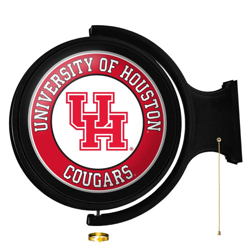 Houston, Cougars, Original, Round, Rotating, Lighted, Wall, Sign, LED, Fan, Brand, 688099299576
