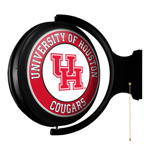 Houston, Cougars, Original, Round, Rotating, Lighted, Wall, Sign, LED, Fan, Brand, 688099299576
