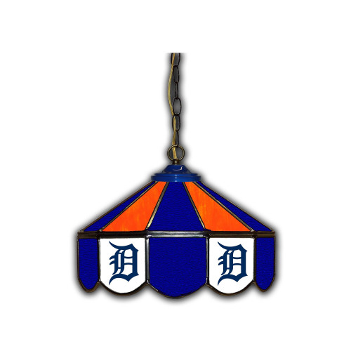 Detroit, Tigers, 14", Stained, Glass, Pub, Light, MLB, Imperial, 720801972152