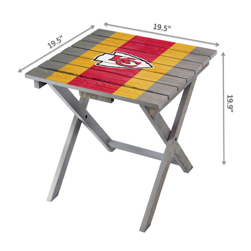 Kansas, City, Chiefs, Folding, Adirondack, Table, NFL, KC, Imperial, 720801544069, 544-1006
