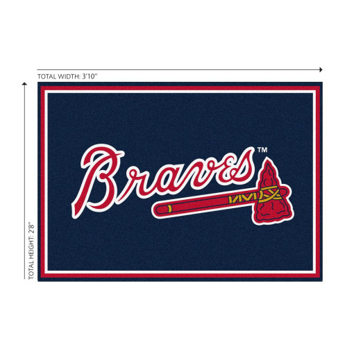 569-2010, ATL, Atlanta, Braves, 3x4, Area, Rug, MLB, Imperial, Billiards, 720801131665