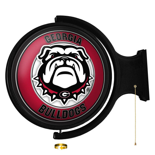 GA, Georgia, Bulldogs. Dogs, Mascot, Logo, Rotating, Lighted, Wall,  Sign, The-Fan Brand, NCAA, NCGEOR-115-02, 689481025032