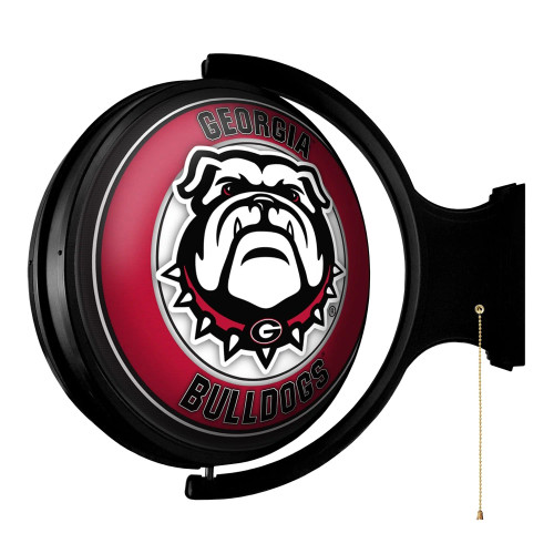 Georgia Bulldogs Mascot Logo Rotating Lighted Wall Sign