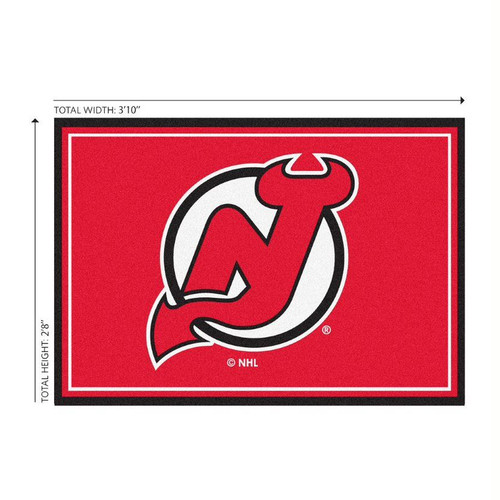 NJ, New Jersey, Devils, 3x4, Area, Rug, 569-4025, NHL, Imperial, 720801132419