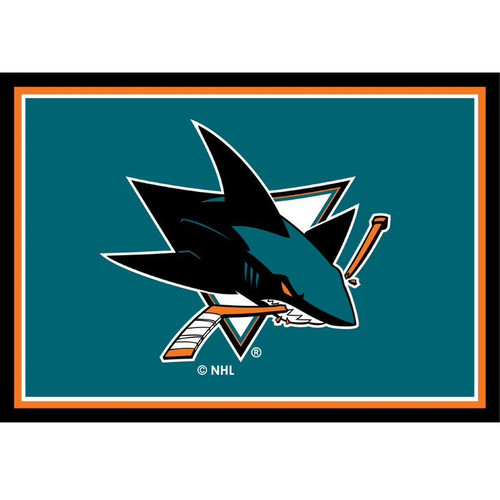 SJ, San Jose, Sharks, 3x4, Area, Rug, 569-4027, NHL, Imperial, 720801132440