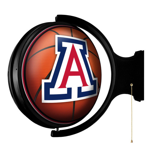 Arizona, AZ, ARI, Cats, Wildcats, BB, Basketball, Spinning, Rotating Lighted, Wall, Sign, NCAA, The Fan Brand, NCARIZ-115-11, 688187937922