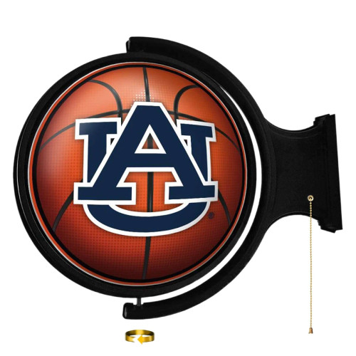 AUB, Auburn, Tigers, BB, Basketball, Spinning, Rotating Lighted, Wall, Sign, NCAA, The Fan Brand, NCAUBT-115-11, 697842109260