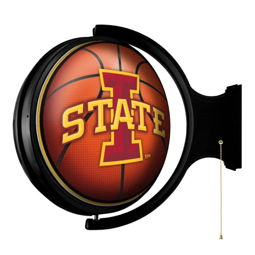 Iowa, IA, State, St, Cyclones, BB, Basketball, Spinning, Rotating Lighted, Wall, Sign, NCAA, The Fan Brand, NCIOST-115-11, 697842109222