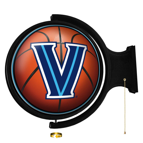 Villanova, Wildcats, BB, Basketball, Spinning, Rotating Lighted, Wall, Sign, NCAA, The Fan Brand, NCNOVA-115-11, 688187936123