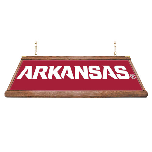 Arkansas, AR, ARK, Razorbacks, Premium, Wood, Billiard, Pool, Table, Light, Lamp, NCARKR-330-01A, NCARKR-330-01B, The Fan-Brand, 687747754573
