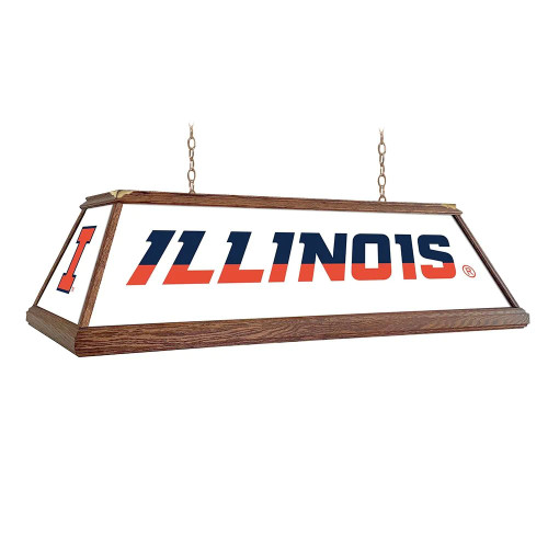 Illinois, Fighting, Illini, Premium, Wood, Billiard, Pool, Table, Light, Lamp, NCILLI-330-01A, NCILLI-330-01B, NCILLI-330-01C, The Fan-Brand, 687747754306