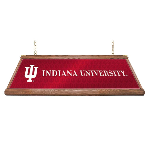 Indiana Hoosiers: Premium Wood Pool Table Light