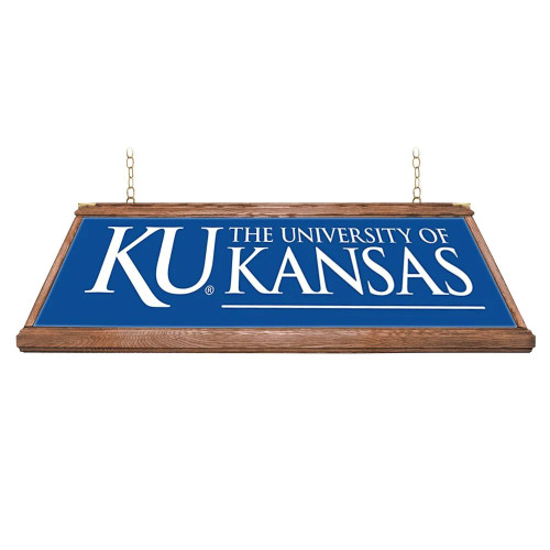 Kansas Jayhawks: Premium Wood Pool Table Light