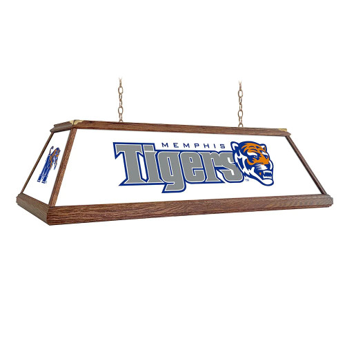 Memphis, Tigers, Premium, Wood, Billiard, Pool, Table, Light, Lamp, NCMEMP-330-01A, NCMEMP-330-01B, The Fan-Brand, 689481026237