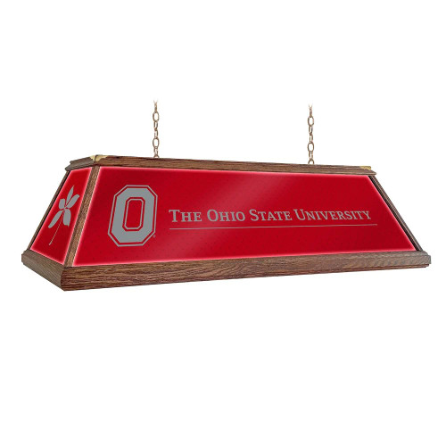 OSU, OH, Ohio, State, St, Buckeyes, Premium, Wood, Billiard, Pool, Table, Light, Lamp, NCOHST-330-01, The Fan-Brand, 687747756188