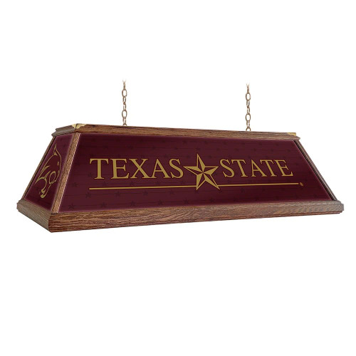 Texas, State, Bobcats, Premium, Wood, Billiard, Pool, Table, Light, Lamp, NCTXST-330-01, The Fan-Brand, 697842104241