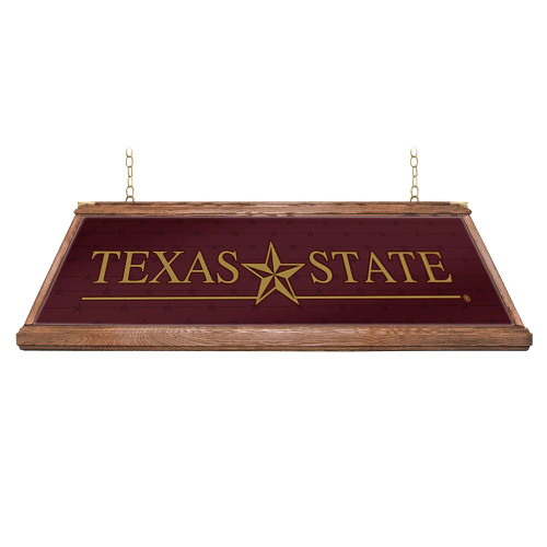 Texas State Bobcats: Premium Wood Pool Table Light