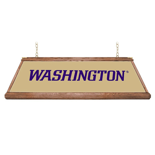 Washington Huskies: Premium Wood Pool Table Light