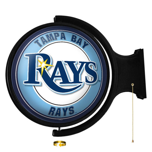 MBTBAY-115-01, TBR, TB, Tampa Bay, Rays,  Original, Round, Rotating, Lighted, Wall, Sign, The Fan-Brand, 704384956341, LED