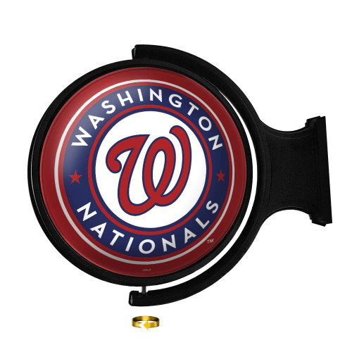 Washington Nationals: Original Round Rotating Lighted Wall Sign