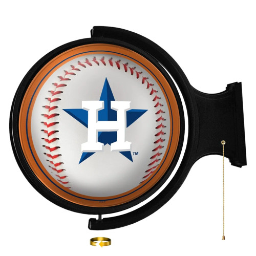 HOU, Houston, Astros, Baseball, Original, Round, Rotating, Lighted, Wall, Sign, MBHOUS-115-31B, The Fan-Brand, MLB, 704384952077