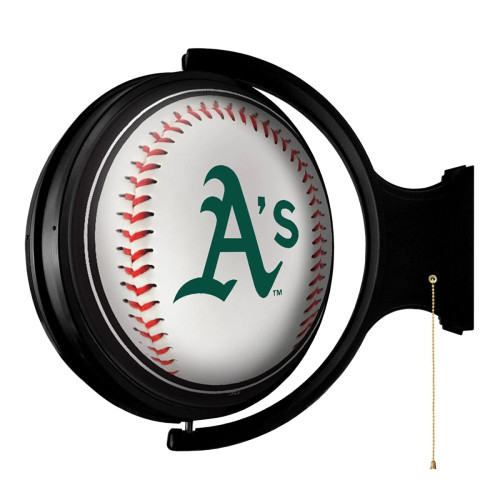 Oakland Athletics: Baseball - Original Round Rotating Lighted Wall Sign