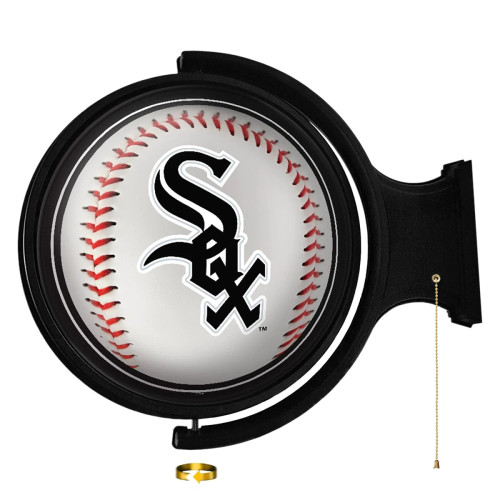 Chicago, Chi, White, Sox, CHIC, Whitesox, Baseball, Original, Round, Rotating, Lighted, Wall, Sign, MBWSOX-115-31, The Fan-Brand, MLB, 704384951193