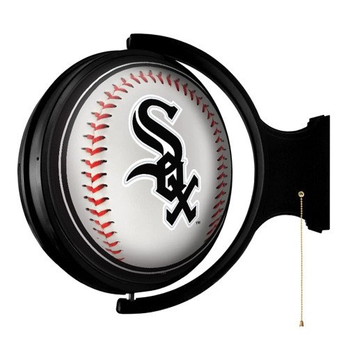 Chicago, Chi, White, Sox, CHIC, Whitesox, Baseball, Original, Round, Rotating, Lighted, Wall, Sign, MBWSOX-115-31, The Fan-Brand, MLB, 704384951193