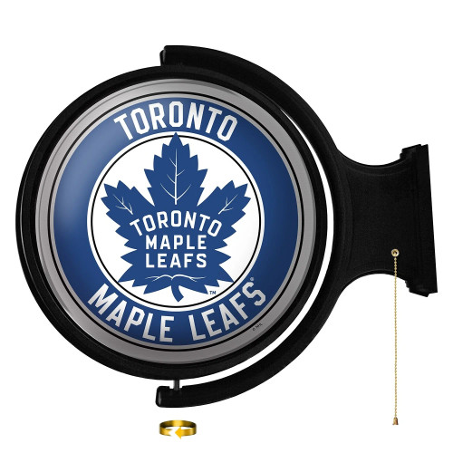 NHTOML-115-01, Toronto, TOR, Maple, Leafs, Original, Round, Rotating, Lighted, Wall, Sign, NHTOML-115-01, NHL, The Fan-Brand, 686878994056