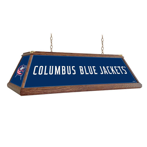 Columbus, COL, Blue, Jackets, Premium Wood, 4-ft, Florescent, Wooden, Pool, Billiard, Table, Light, lamp, NHL, The Fan-Brand, 686082113168