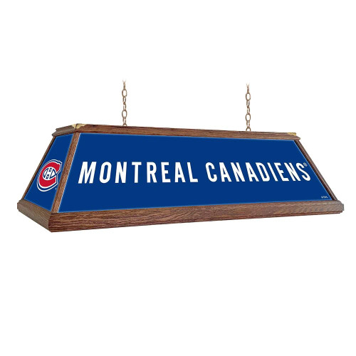 Montreal, Mon, Canadiens, Canadians, Premium Wood, 4-ft, Florescent, Wooden, Pool, Billiard, Table, Light, lamp, NHL, The Fan-Brand, 686082113694