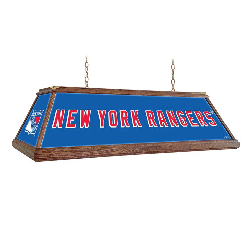 New York, Rangers, NYR, NY, Premium Wood, 4-ft, Florescent, Wooden, Pool, Billiard, Table, Light, lamp, NHL, The Fan-Brand, 686878993172