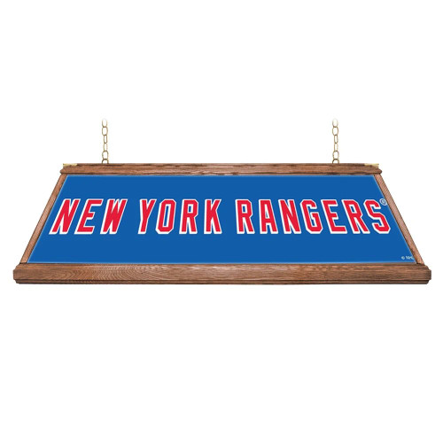 New York, Rangers, NYR, NY, Premium Wood, 4-ft, Florescent, Wooden, Pool, Billiard, Table, Light, lamp, NHL, The Fan-Brand, 686878993172