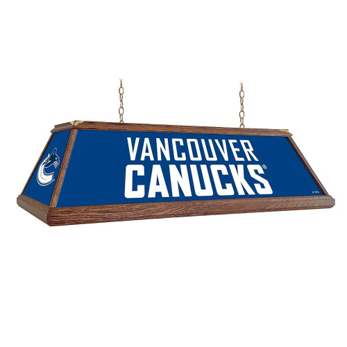 Vancouver, Van, Canucks, Premium Wood, 4-ft, Florescent, Wooden, Pool, Billiard, Table, Light, lamp, NHL, The Fan-Brand, 687181909522