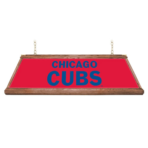 Chicago Cubs: Premium Wood Pool Table Light "B" Version