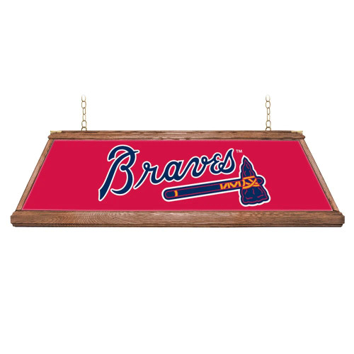 Atlanta Braves: Premium Wood Pool Table Light "B" Version