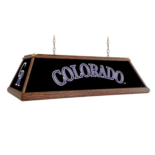 MBROCKIES-330-01A, COL, Colorado, Rockies, Premium, Wood, Billiard, Pool, Table, Light, Lamp, MLB, The Fan-Brand, "A" Version, 704384965640