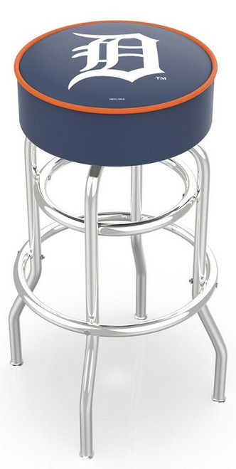 Detroit, Tigers, L7C1, Chrome, Bar, Counter, swivel, Bar, Stool, Holland Bar Stool, MLB, Man, Fan, Cave, L7C125MLBDet, 071235018672, L7C130MLBDet, 071235019013, DET, L7C1XXMLBDet